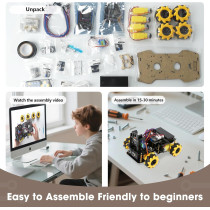 ACEBOTT Robotics Kit for Kids 8-12 | Smart Robot Car with Camera & STEM Toys