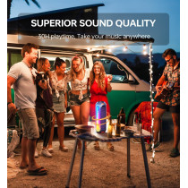Enceinte Bluetooth Magnétique Solaire 30H Étanche Portable