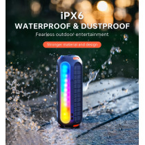 Magnetic Bluetooth Speaker with Solar Charging, 30H Playtime & Waterproof