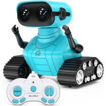 ALLCELE Rechargeable RC Robot Toy for Kids 3+, Remote Control, LED Eyes