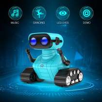 ALLCELE Rechargeable RC Robot Toy for Kids 3+, Remote Control, LED Eyes