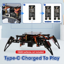 Robot Araignée Bionique Programmable - Jeu STEM 8-12 ans