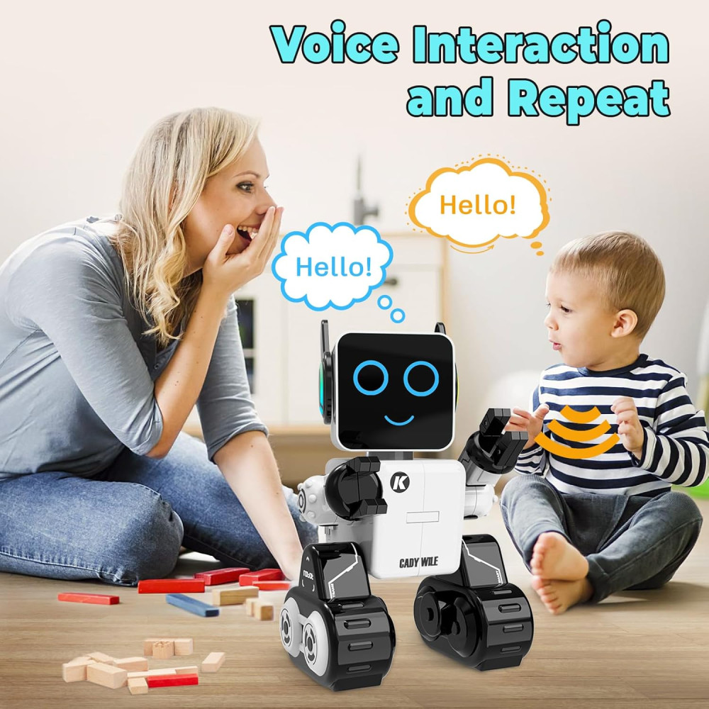 OKK Programmable Robot Toy with Remote, LED, Coin Bank & Dancing Fun