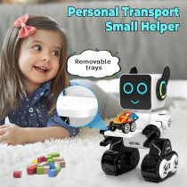 OKK Programmable Robot Toy with Remote, LED, Coin Bank & Dancing Fun