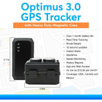Optimus 3.0 GPS Tracker – 1 Month+ Battery, Waterproof, Magnetic Case