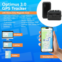 Optimus 3.0 GPS Tracker – 1 Month+ Battery, Waterproof, Magnetic Case
