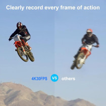 4K 30FPS WiFi Action Camera with 128GB Card & 98FT Waterproof Kit