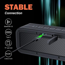 40W Bluetooth Golf Cart Speaker with Deep Bass & IPX7 Waterproof