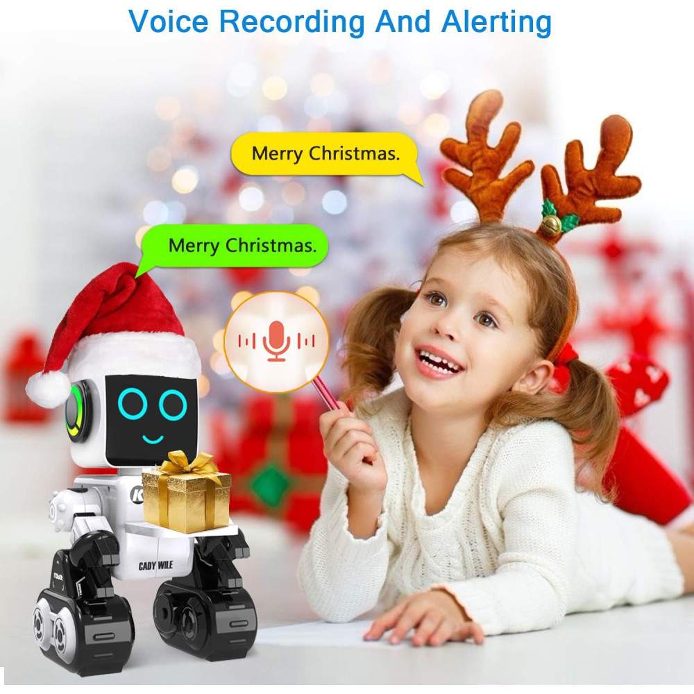 OKK Smart RC Robot Toy for Kids – Touch, Sound, Walk & Dance (White)