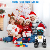 OKK Smart RC Robot Toy for Kids – Touch, Sound, Walk & Dance (White)