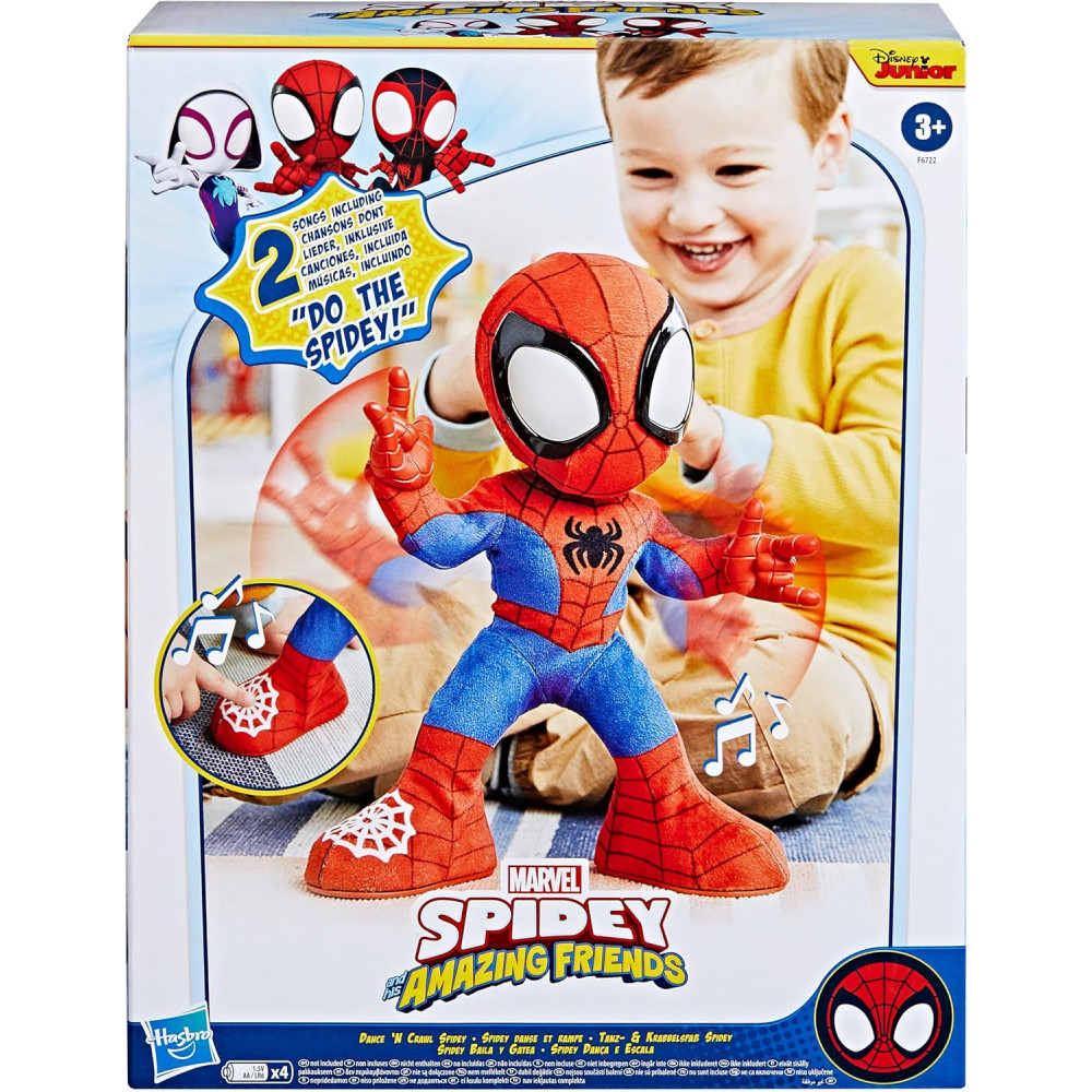 Spidey Peluche Interactive Marvel avec Sons et Chansons 3+