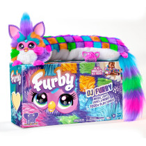 FURBY DJ Neon Star Plush Toy – Interactive Music, Lights & Games, Age 6+