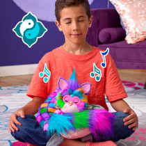 FURBY DJ Neon Star Plush Toy – Interactive Music, Lights & Games, Age 6+