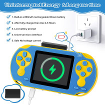 16-Bit Portable Handheld Game Console with 230 HD Games for Kids