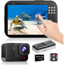 4K60fps Waterproof Action Camera 10M with 64G SD, 48MP Touchscreen