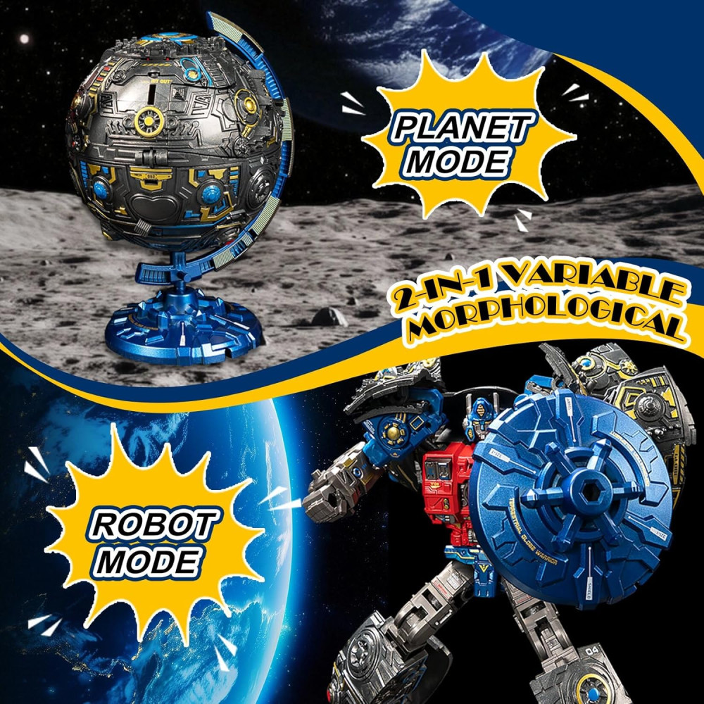Jouet Globe 2 en 1 Robot Transformable - Cadeau Enfants