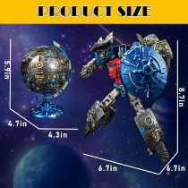 Jouet Globe 2 en 1 Robot Transformable - Cadeau Enfants
