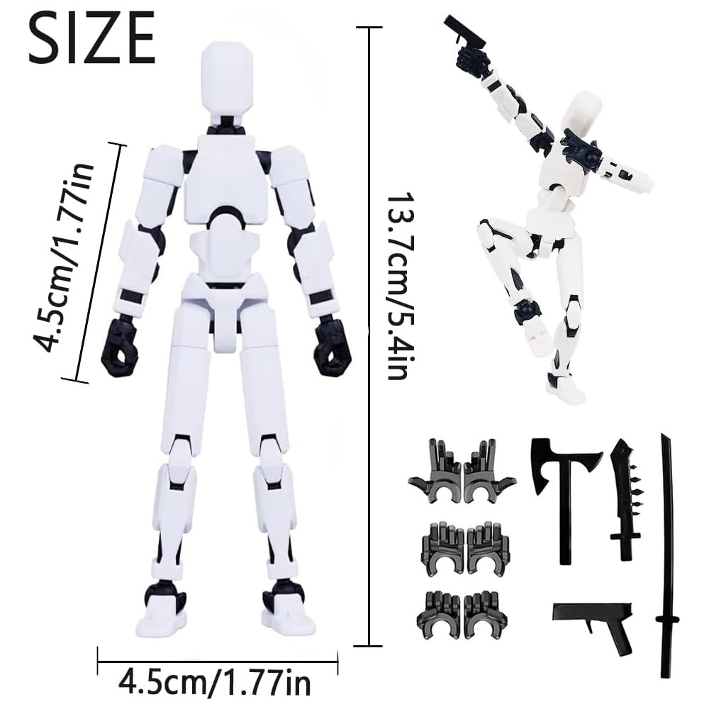 Titan 13 Lucky Robot 3D Printed Action Figures - 9pcs Game Gifts 2025
