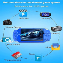 Handheld Electronic Game Console with 1200+ Retro Games & TV Output