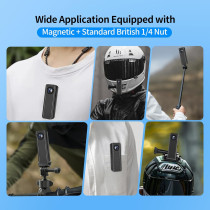 Mini Body Camera 64GB 4K 30FPS POV Wearable Sports Cam with Audio