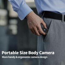 Mini Body Camera 64GB 4K 30FPS POV Wearable Sports Cam with Audio