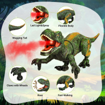 Dino Télécommandé 2.4G Jouet Robot Enfant 3-7 Ans Vert