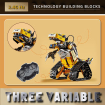 Kit Robot RC 3 en 1 – Dinosaure, Tank & Mur, 632 pcs