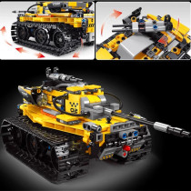 Kit Robot RC 3 en 1 – Dinosaure, Tank & Mur, 632 pcs