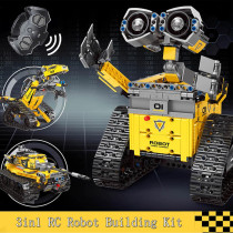 Kit Robot RC 3 en 1 – Dinosaure, Tank & Mur, 632 pcs