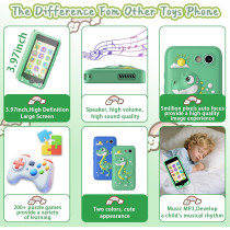 Smartphone Jouet Enfant 3-9 Ans Écran Tactile Caméra Dual