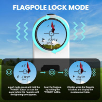 Télémetre Laser Overmont Golf 1200Y Slope Rechargeable