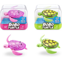 ROBO ALIVE Robo Turtle 2-Pack – Water-Activated Robotic Turtles (Green & Pink)
