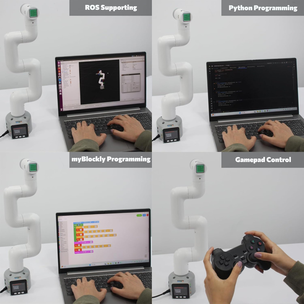 Open Source myCobot 280 6-Axis Robot Arm with M5Stack – 2023 Desktop Robot