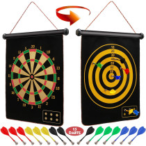 Ranslen Magnetic Dart Board with 15 Darts – Fun Gift for Kids & Adults