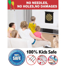 Ranslen Magnetic Dart Board with 15 Darts – Fun Gift for Kids & Adults