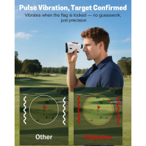 Golf Rangefinder with Slope & 7X Magnification – 1200 Yards, Waterproof