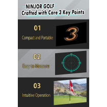 NINJOR GOLF Mini Télémètre Laser Golf 1000YD avec Inclinaison