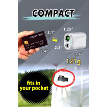 NINJOR GOLF Mini Télémètre Laser Golf 1000YD avec Inclinaison