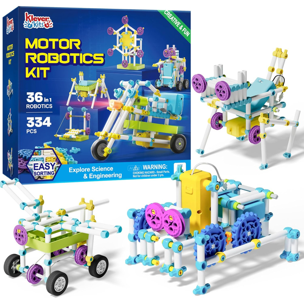 Kits Robot 36-en-1 Klever pour enfants 8+ - Jouet éducatif