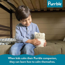 Purrble Calming Plush Toy with Heartbeat & Soothing Purr – All Ages