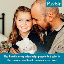 Purrble Calming Plush Toy with Heartbeat & Soothing Purr – All Ages