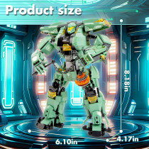MZMSBAO 542 PCS Robot Mech Building Blocks – Cool Action Toy Gift for Kids