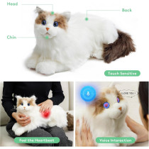 metaCat Persian Interactive Robot Cat with Voice & Heartbeat – Realistic Pet