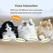 metaCat Persian Interactive Robot Cat with Voice & Heartbeat – Realistic Pet