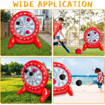 6Ft Giant Inflatable Kick Darts Game with Soccer Balls & Air Pump