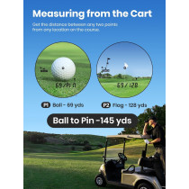 Télémètre Golf ACEGMET 1300Y Slope & Coach Mode, Rechargeable