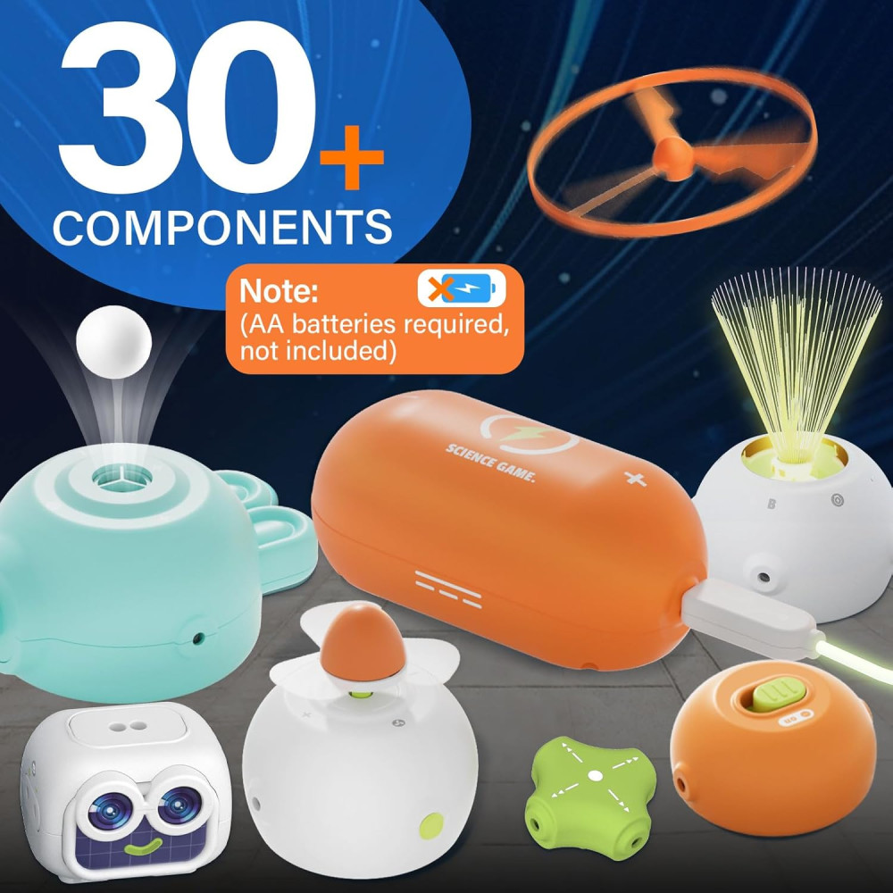 Science Kits for Kids: 448+ Circuit Projects Educational Toy Gift Ages 5-12