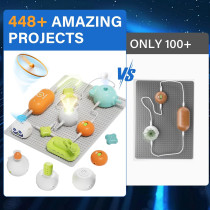Science Kits for Kids: 448+ Circuit Projects Educational Toy Gift Ages 5-12