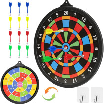 Magnetic Dart Board with 12 Darts – Safe Indoor Outdoor Game for Kids 6-14