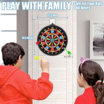Magnetic Dart Board with 12 Darts – Safe Indoor Outdoor Game for Kids 6-14
